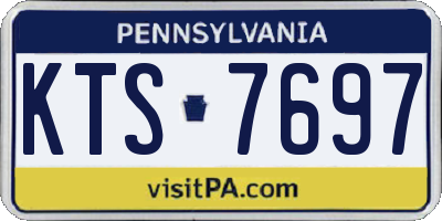 PA license plate KTS7697