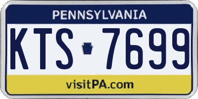 PA license plate KTS7699