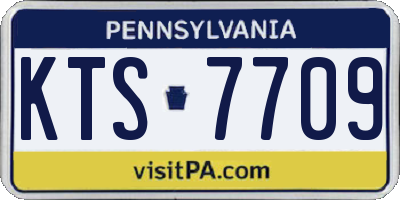 PA license plate KTS7709