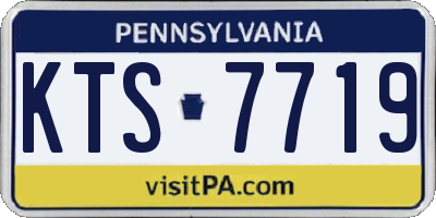 PA license plate KTS7719