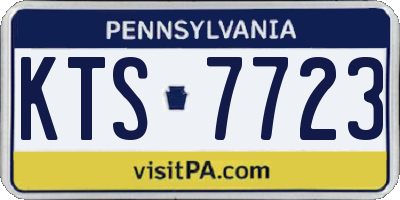 PA license plate KTS7723