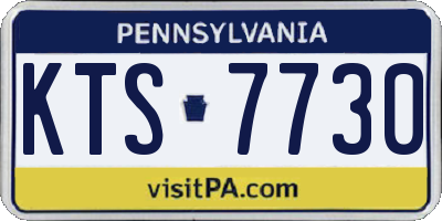 PA license plate KTS7730