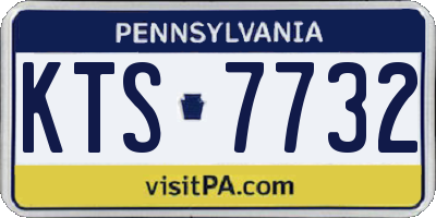 PA license plate KTS7732