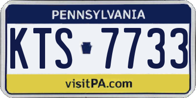 PA license plate KTS7733