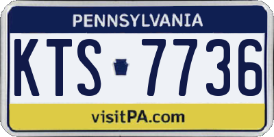 PA license plate KTS7736