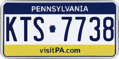 PA license plate KTS7738