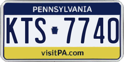 PA license plate KTS7740