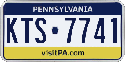 PA license plate KTS7741