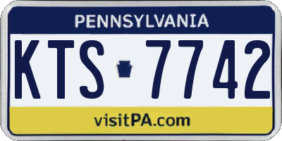 PA license plate KTS7742
