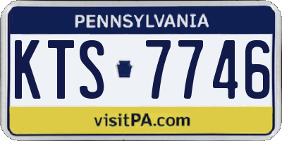 PA license plate KTS7746