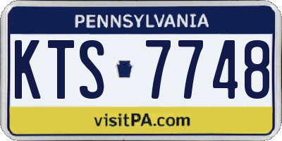 PA license plate KTS7748