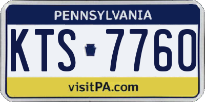 PA license plate KTS7760