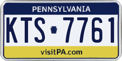 PA license plate KTS7761
