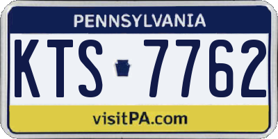 PA license plate KTS7762