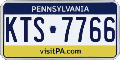 PA license plate KTS7766