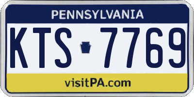PA license plate KTS7769