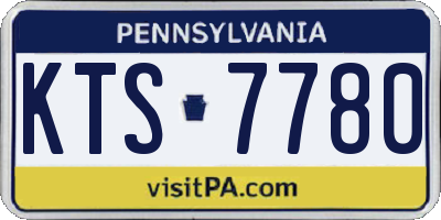 PA license plate KTS7780