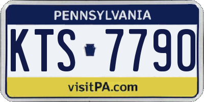 PA license plate KTS7790