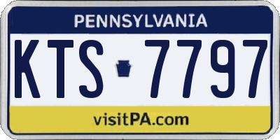 PA license plate KTS7797
