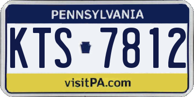 PA license plate KTS7812