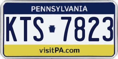PA license plate KTS7823