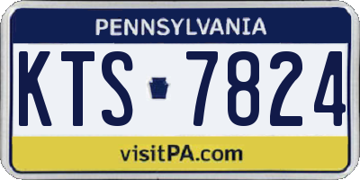 PA license plate KTS7824