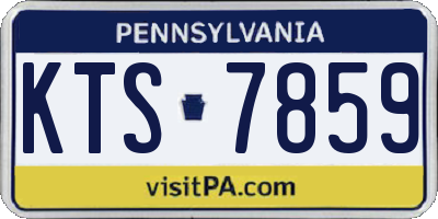 PA license plate KTS7859