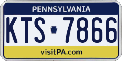 PA license plate KTS7866