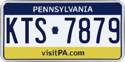 PA license plate KTS7879