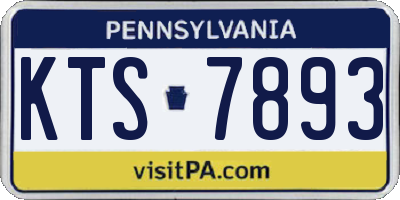 PA license plate KTS7893