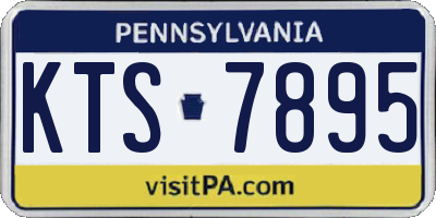 PA license plate KTS7895