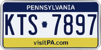 PA license plate KTS7897