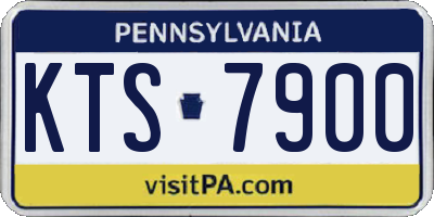 PA license plate KTS7900