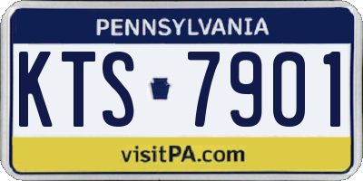 PA license plate KTS7901