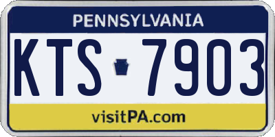 PA license plate KTS7903