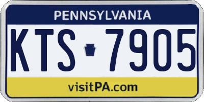 PA license plate KTS7905