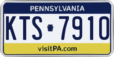 PA license plate KTS7910