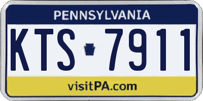 PA license plate KTS7911