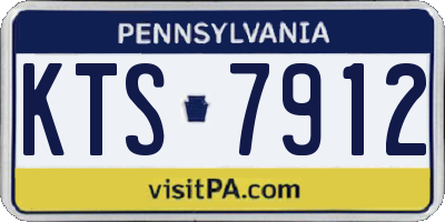 PA license plate KTS7912