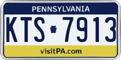 PA license plate KTS7913