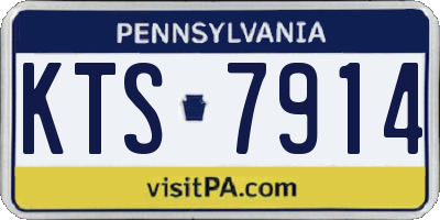 PA license plate KTS7914
