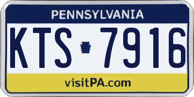 PA license plate KTS7916
