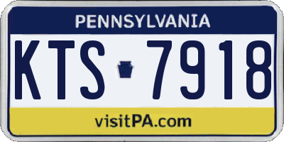 PA license plate KTS7918