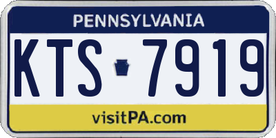 PA license plate KTS7919
