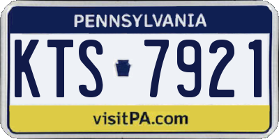 PA license plate KTS7921