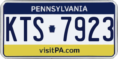 PA license plate KTS7923