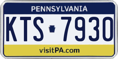 PA license plate KTS7930