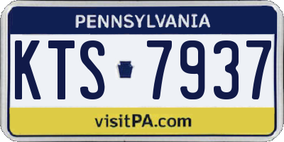 PA license plate KTS7937