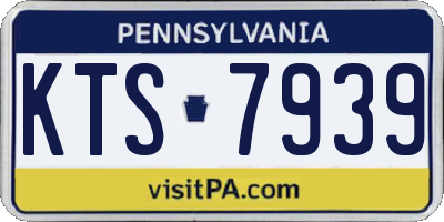 PA license plate KTS7939