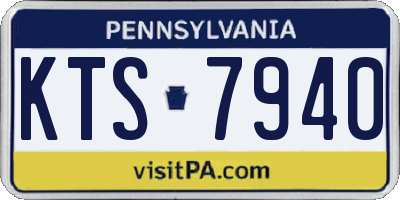 PA license plate KTS7940